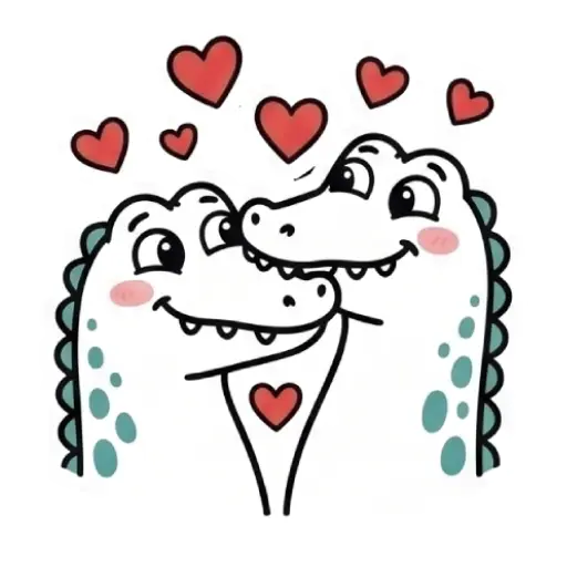 florak stickers, cute, funny, stickers, WhatsApp stickers, sticker pack, Alligator (45)